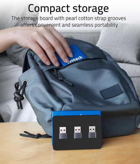 Syntech USB C Female to USB Male Adapter Pack of 3, Travel Storage Charger Adapter, Compatible with iPhone 15