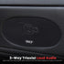Pyle 3-Way Universal Car Stereo Speakers, 300W 4" x 10" Triaxial Loud Pro Audio, PL410BK (Pair) for Vehicle Door/Side