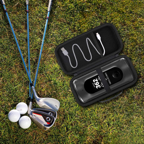 Hard Carrying Case for Blue Tees Golf Player + GPS Speaker with Touch Screen Display, Protection Case with Mesh Pocket