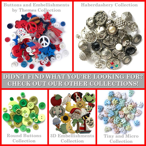 Buttons Galore and More Novelty Buttons Collection for DIY Crafts, Scrapbooking, Sewing, and Cardmaking