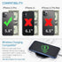 Dockem Wallet Case for iPhone 11 Pro: Metal Plate for Magnetic Mounting & 2 Credit Card Slots, Navy Blue