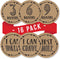 Hadley Designs Rustic Baby Monthly Milestone Stickers, 16 Stickers for Newborn Photo Props