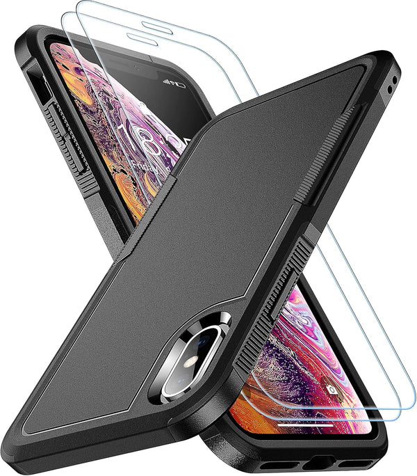 SPIDERCASE for iPhone Xs Max, 10 FT Military Grade Drop Protection, Non-Slip, Shockproof Airbag Cushion Protective Case