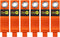 Heavy-Duty Wrap-It Storage Straps, 10-inch (6-Pack) Blaze Orange for Garage Organizer and Electric Cord Holder