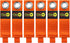 Heavy-Duty Wrap-It Storage Straps, 10-inch (6-Pack) Blaze Orange for Garage Organizer and Electric Cord Holder