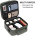 KYALOU Electronics Travel Organizer, Large Electronic Accessories Cable Case with Adjustable Dividers, Waterproof Tech