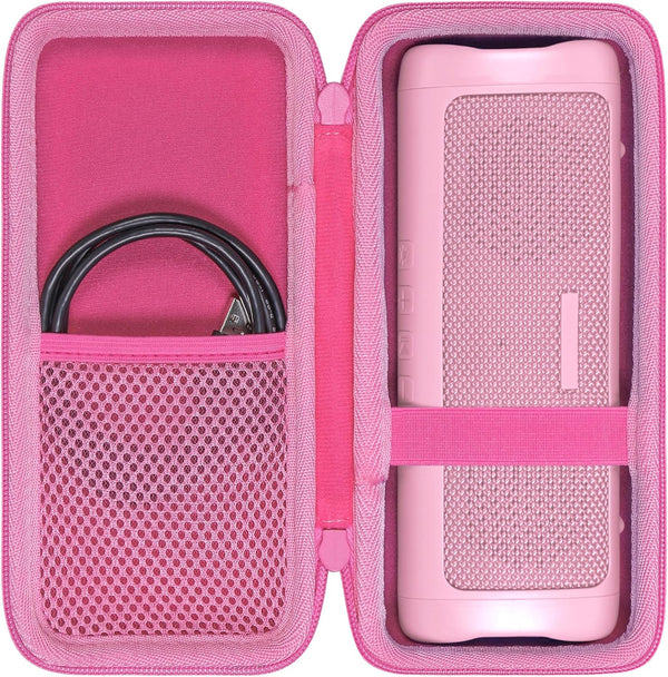 co2CREA Hard Case for BolaButty X-GO C27C Bluetooth Speaker, IPX5 Waterproof (Pink)