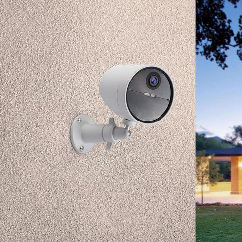 2 Pack Wall Mount Holder Compatible with SimpliSafe Outdoor Security Camera, 360 Rotation Security Bracket with 1/4 Screw Thread , Camera Not Included (White)