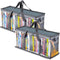 Stock Your Home DVD Storage Bags Set of 2, Media Organizer for DVDs, CDs, Blu Ray Discs, Clear Plastic Holders