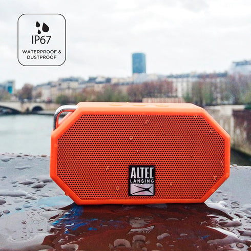 Altec Lansing Mini H2O, Waterproof Bluetooth Speaker, IP67 Certified, Floats in Water, Compact & Portable Speaker for