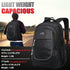 ProEtrade Anti Scratch Fabric Backpack, Black, Unisex, 20"H x 13"W x 8.2"D, 8 Pockets, 2 Laptop Compartments