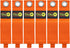 Heavy-Duty Wrap-It Storage Straps, 17-inch (6-Pack) Blaze Orange for Garage Organizer & Extension Cord Hanger