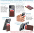 Dockem Wallet Case for iPhone 11 Pro - Built-in Metal Plate for Magnetic Mounting & 2 Credit Card Holders