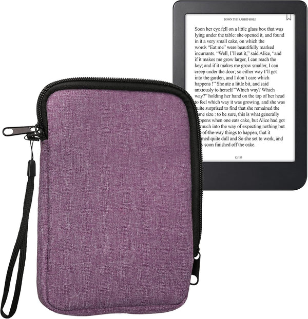 kwmobile Fabric Protective Cover Compatible with 6" eReader Cover - Fabric Cover for