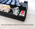 Custom Resin Artisan Escape Keycaps (OEM, R4) for Cherry MX Gaming Mechanical Keyboards, Transparent Flower