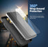 ENCASED Protective Wallet Case Designed for iPhone 14 with Card Holder and Screen Protector (4 Credit Cards/IDs) - Black
