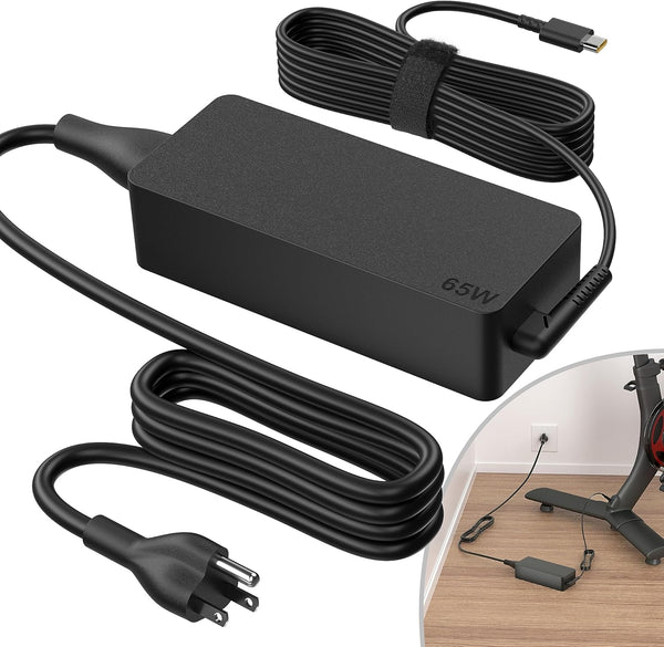 Power Cord Replacement for Peloton Bike Plus (NOT for Original Bike), USB Type-C AC Adapter, Bike+ Charger Cord