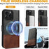 Wallet Case for iPhone 15 Pro Max, RFID Blocking Credit Card Holder, PU Leather Flip Kickstand Cover for Men Women