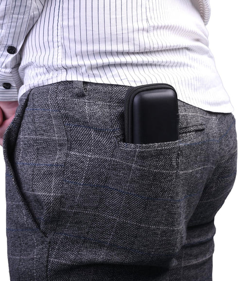 Cosmos Black EVA Hard Shell Stylus Pen Pencil Case Holder for Apple Pencil, Wacom Stylus, Fountain Pen, Ballpoint Pen