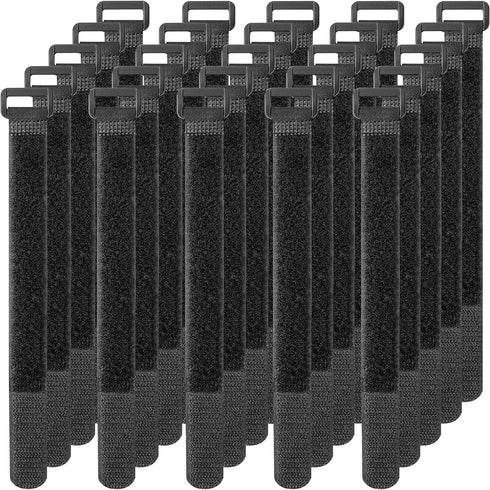 Pasow Adjustable Cable Ties Organizer Fastener with Plastic Buckle, 8 Inch, Pack of 25
