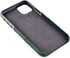 Dockem Wallet Case for iPhone 11 Pro Max: Built-in Metal Plate for Magnetic Mounting & 2 Card Slots (Green & Grey)