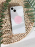 Solid Color Phone Grip Stand, Cute Resin Clear Cell Phone Holder,Handmade Expandable Collapsible Cell Phone Accessory, Phone Charms Kindle Holder Support with Transparent Base