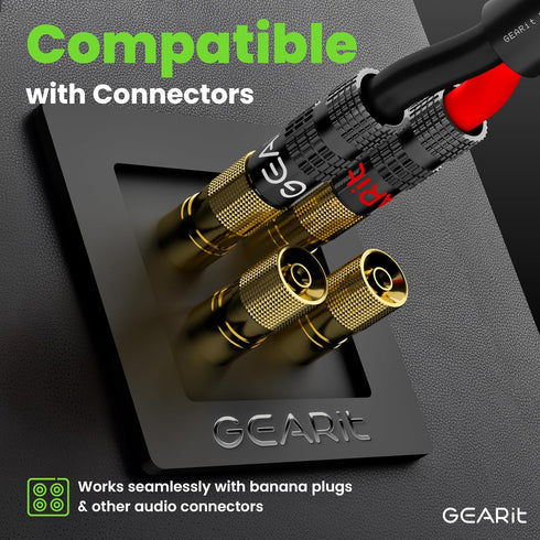 GearIT 14/2 Speaker Wire (100 Feet), 14 Gauge Copper Clad Aluminum, Outdoor Direct Burial, CL3 CL2 Rated, Black
