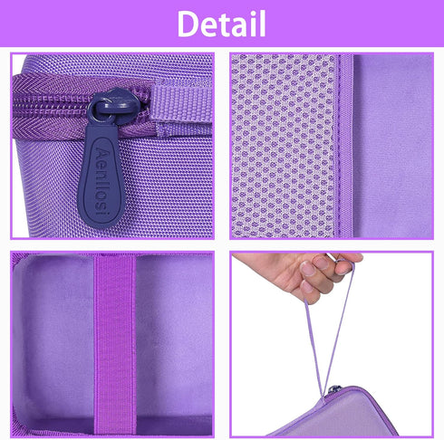 Aenllosi Kids Camera Case for Anchioo/for ESOXOFFORE Instant Print Camera Toys,Kids Selfie Digital Camera Photo Paper & Color Pen Holder (Purple,Case Only)