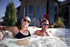H2O Audio Surge+ Swim Headphones | 100% Waterproof, Noise Canceling, Dustproof, Black/Blue