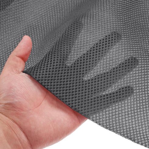 uxcell 2Pcs Dark Gray Speaker Mesh Grill Cloth, Stereo Box Fabric Dustproof Cloth 50cm x 160cm