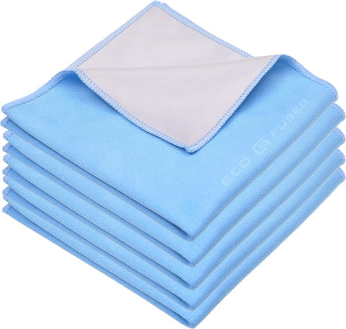 Eco-Fused Oversized Microfiber Cleaning Cloths XL - 5 Pack - 12 x