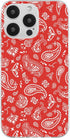 Blingy's for iPhone 13 Pro Case (6.1 inch), Fun Bandana Style Tribal Ethnic Pattern Paisley Art Soft TPU Protective