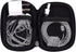 Black Universal Neoprene Zipper Headphone Dock Charger Cable Organizer Case for Various USB, Mp3, Charge