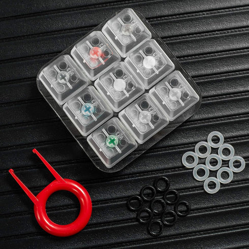 Cherry MX Switch Tester Tool for Mechanical Keyboards, 9-Key Testing with Keycap Puller and O Rings