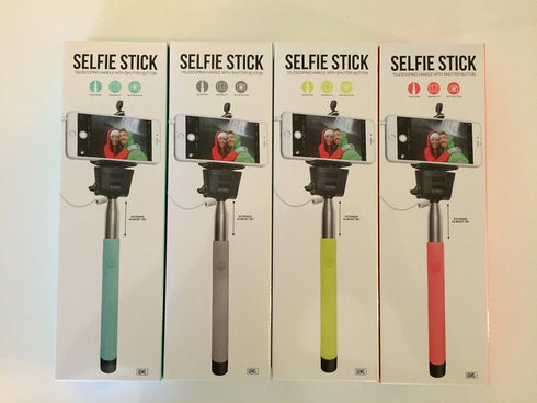 GEMS 6/6s 5s S6 Note5 S5 Selfie Stick with SHUTTER BUTTON Extendable Wired Self-portrait for iPhone Plus Iphone Samsung