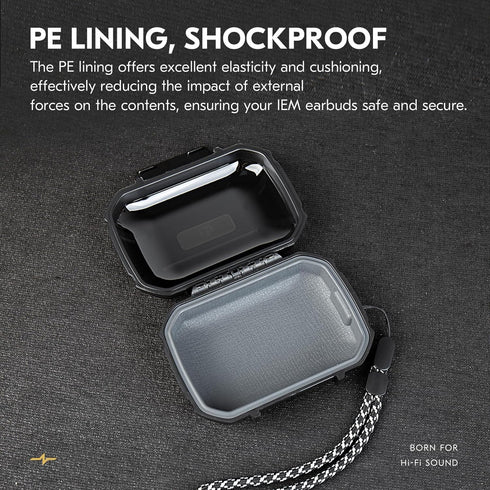YINYOO ZC01 ZS10 SE215, KS1, ZS12 2, CCZ Hard Shell IEM Case for KZ Pro in Ear Monitor, Travel Portable Earbuds Case
