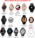 GELISHI Compatible with Galaxy Watch 7 6 5 Band, 20mm Bling Stainless Steel Band for Galaxy Watch 4 Classic