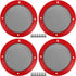 ACROPIX Universal 4" Car Speaker Grills Cover, Round 4 Inch Audio Speaker Subwoofer Guard Protector Case with Mounting