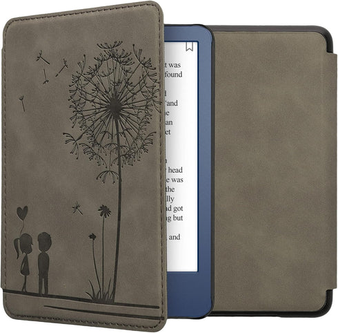 kwmobile Cover Compatible with Amazon Kindle (2022/2024) Cover - eReader Case - Dandelion