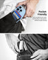 Upgraded Magsafe Wallet, Strongest Magnetic Wallet for iPhone with 2 Card Slots, Vegan Leather, Fit 7 Cards, Navy Blue