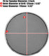 X AUTOHAUX 4 Inch Car Metal Audio Speaker Grill Cover Mesh Woofer Horn Guard Decorative Protector (Silver Tone)