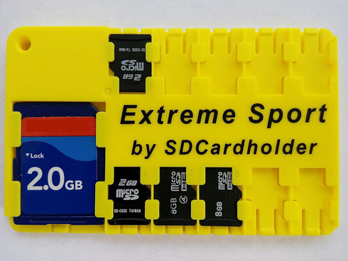 Micro SD Card Holder - RED