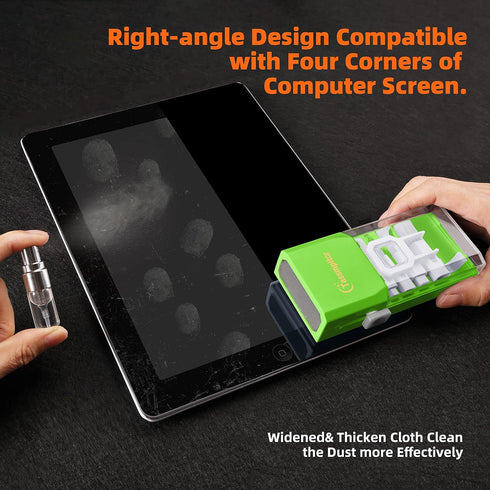 Laptop Screen Keyboard Cleaner Kit, Electronics Cleaning Tool for MacBook, iPad, iPhone, Light Green Brush
