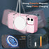 ORETECH Magnetic iPhone 12 Case, Light Pink Frosted Translucent, 15 FT Drop Protection, 2 Pcs Screen Protectors