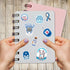 50 PCS Diabetes Awareness Stickers, Inspirational Vinyl Decals, Waterproof Decorative Labels for Bicycle, Laptop, Water