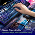GUNMJO PBT Dye-Sublimation Astronaut Keycaps for Mechanical Keyboard, OEM Profile 61/87/104 Keys with Cherry Gateron MX