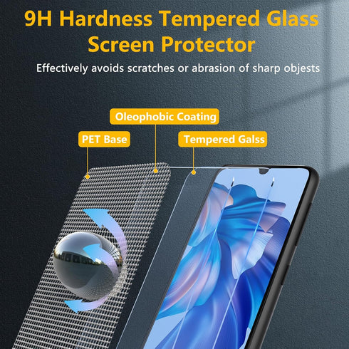 BESINPO 2 Pack Tempered Glass Screen Protector for Gabb Phone 4, Full Coverage Ultra HD Anti-Fingerprint Bubble Free