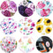 8 Pcs Phone Magnet Car Metal Plate Mount - Compatible with Magnetic Car Mounts, Replacement Sticker (Floral Style)