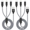 Xnewcable Multi Charging Cable 4ft 2Pack 3 in 1 Charger Cord, Multiple