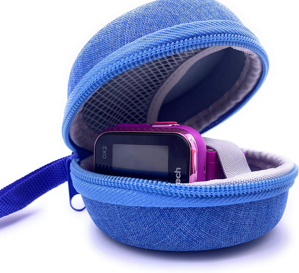 xcivi Carrying Case for VTech KidiZoom Smartwatch DX4, DX3, DX2, and Little Tikes Tobi Smart Watch (Blue)